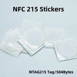 NFC Tag Black NFC Stickers Protocol ISO14443A13.56MHz NT/AG 215 Universal Label RFID Tags and All NFC Phones En Blanco Y Negr