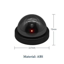 Dummy Camera Flashing Led Fake Camera Creative Black Plastic Dome CCTV Camera Power Via AA Battery Surveillance Security System