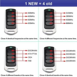 APERTO SOMMER TX02-434-2 TX02-868-2 BLUE 4025 TX02-868-2 4022 TX02-434-2 4020 TX03- 434 433.42MHz 868MHz Garage Remote Control