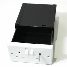 Imitation Double UK Plug Socket Wall Security Secret Hidden Stash Box Covert Diversion Safe