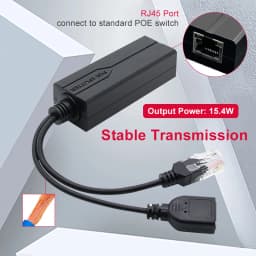 ONTi 100M/1000M Standard POE Splitter 48V to 5V 12V 1.2A 2.2A Micro USB Tpye-C for IP Camera / Router / Wrieless AP