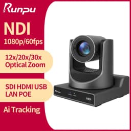 Runpu NDI PTZ Camera Ai Tracking Conference Camera Ptz Video SDI HDMI USB POE Live Streaming Camera for Video Confere Church