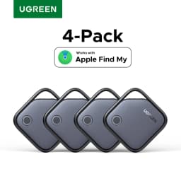 UGREEN Smart Tag Bluetooth Tracker, Keys Finder Item Locator SmartTag Up to 2 Year Battery For iPhone Apple Find My (only IOS)
