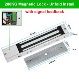 DC12V Electromagnetic Lock 180KG/350lbs Electric Magnetic Lock Waterproof Electronic Door Locks 60KG 280KG/600lbs Holding Force