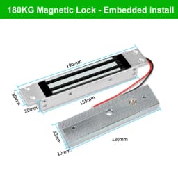 DC12V Electromagnetic Lock 180KG/350lbs Electric Magnetic Lock Waterproof Electronic Door Locks 60KG 280KG/600lbs Holding Force