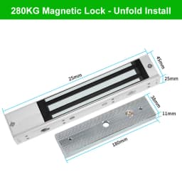 DC12V Electromagnetic Lock 180KG/350lbs Electric Magnetic Lock Waterproof Electronic Door Locks 60KG 280KG/600lbs Holding Force