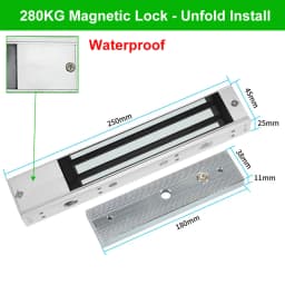 DC12V Electromagnetic Lock 180KG/350lbs Electric Magnetic Lock Waterproof Electronic Door Locks 60KG 280KG/600lbs Holding Force