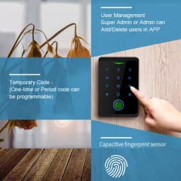 Biometric Fingerprint Support Tuya APP WIFI Access Control System Kits Smart Door Lock Kit Gate Opener Electromagnetic Door Set