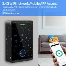 Biometric Fingerprint Support Tuya APP WIFI Access Control System Kits Smart Door Lock Kit Gate Opener Electromagnetic Door Set