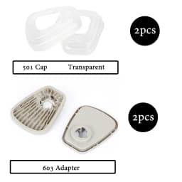 5N11 Cotton Filters For 6200/7502/6800 Gas Dust Mask Accessories 501 Filters Cover 603 Pre-Filter Adapter Replaceable Filters