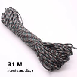 31M Paracord Cord 7 Cores 550 Tactical Rope Dia 4mm for Outdoor Camping Survival Lanyard Parachute Rope Hiking Tent Accessories