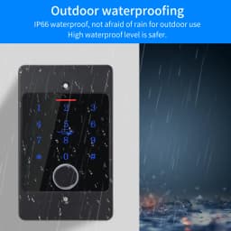 Support Tuya App Metal Waterproof Embedded Installation Access Control Fingerprint Keyboard Card Reader + M70 Box
