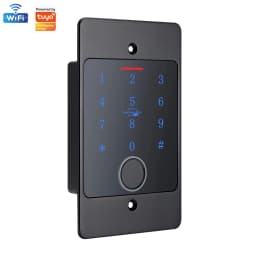 Support Tuya App Metal Waterproof Embedded Installation Access Control Fingerprint Keyboard Card Reader + M70 Box