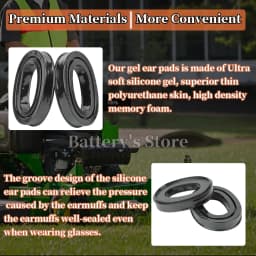 1 Pair Silica Gel Ear Pads Compatible with 3M Peltor Earmuffs Replacement Ear Cushion Kit for Ear Defenders Protection