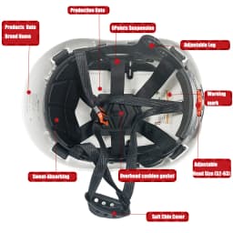 CE Construction Safety Helmet with Visor, Built in Goggles for Engineer ABS Hard Hat, Industrial Work Cap, Head Protection
