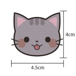 Cute Cat Car Warning Reflective Stickers Easy to Tear Off Reflector Stickers for Night Driving Security Car Decorations 10Pcs