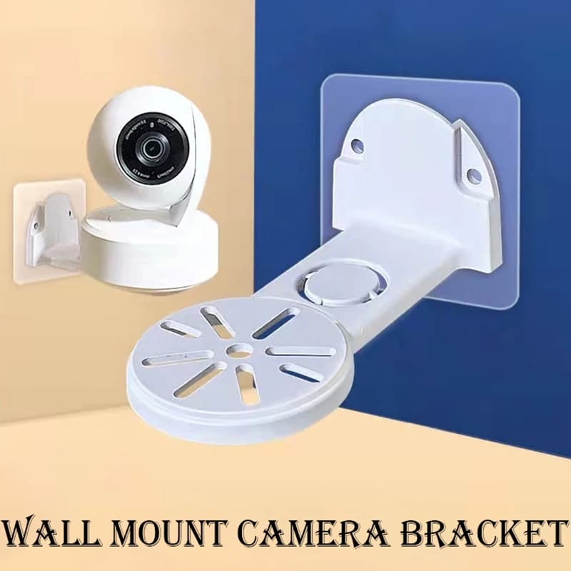 1Set Surveillance Camera Bracket Nail-free Wall-mounted Monitoring With Rubber Bottom Screws