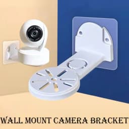 1Set Surveillance Camera Bracket Nail-free Wall-mounted Monitoring With Rubber Bottom Screws