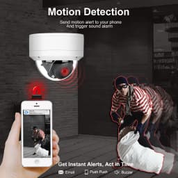 Anpviz Smart 4k 8MP POE IP PTZ Camera 5X Optical Zoom Audio Camera IR 30m Outdoor Security Protection Human Vehicle Detection