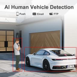 Anpviz Smart 4k 8MP POE IP PTZ Camera 5X Optical Zoom Audio Camera IR 30m Outdoor Security Protection Human Vehicle Detection