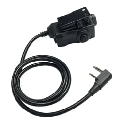 Original EARMOR M51 PTT Adapter Airsoft Tactical Headset Kenwood(for baofeng) Phone Plug 3.5MM AUX Tactical Headset Accessory