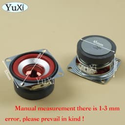 1Pc 5W 3O4Ohm Full-frequency Speaker Square Bluetooth Audio Radio External Magnetic Loudspeaker 3W 4Ohm 53MM