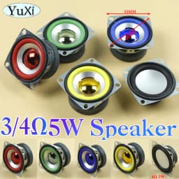 1Pc 5W 3O4Ohm Full-frequency Speaker Square Bluetooth Audio Radio External Magnetic Loudspeaker 3W 4Ohm 53MM