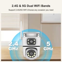 10MP Tuya 5G Wifi PTZ Camera 4K Dual Lens Dual Screen Security Camera Human Detection Outdoor Wireless Surveillance 10X Zoom Cam