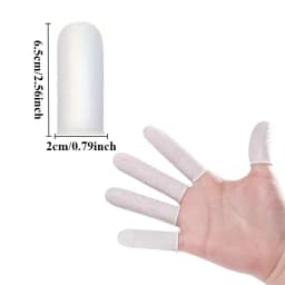 100/200PCS Disposable Finger Cots Dust-proof Anti Slip Multi-purpose Durable Finger Cots Fingertip Cleaning Tools
