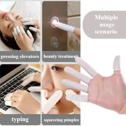 100/200PCS Disposable Finger Cots Dust-proof Anti Slip Multi-purpose Durable Finger Cots Fingertip Cleaning Tools