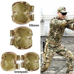 Tactical Knee Pad Support Elbow Protector CS Military Army Airsoft Outdoor Sport Hunting Kneepad Safe Gear Protective Knees Pads