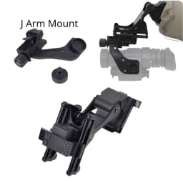 BOOIU Tactical MICH FAST Helmet Mount J Arm For NVG PVS-14 PVS-7 Monocular Night Vision J Arm Mount Adapter Helmet Accessories