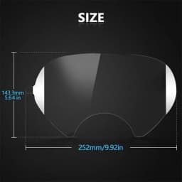 Anti Scratch Protective Lens Film For 3M 6800 Gas Mask Respirator Full Face Window Screen Protector Painting Spraying Mask Cover