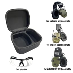 YHKEMA T tactical headset hard body storage case / light headset case / electronic shooting earmuffs portable case