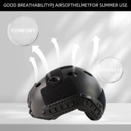 BOOIU Airsoft Fast Helmet PJ/MH Tactical Helmets CS Riding Shooting ABS Lightweight Helmet Protective Gear for Outdoor Sports