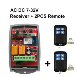 433MHz Universal Tuya Smart wifi Garage Door Opener 2CH 12V 24V 220V Wireless Remote Control Switch Receiver Gate Tansmitter 433