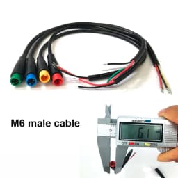 M6 2 3 4 5 6 Pin Julet Electric Butt Plug Connector Wiring Line Scooter Brake Cable Pluger Signal Sensor W28