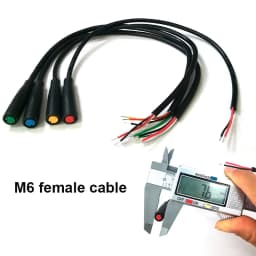M6 2 3 4 5 6 Pin Julet Electric Butt Plug Connector Wiring Line Scooter Brake Cable Pluger Signal Sensor W28