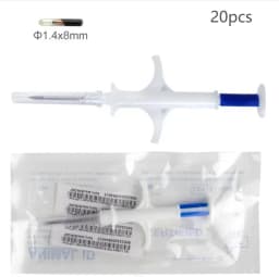 10/20pcs 134.2KHZ 2.12*12mm/1.4*8mm Microchip Animal RFID Tag With EM4305 Chip ISO11784/5 FDX-B For Fish Dog Cat Idetification