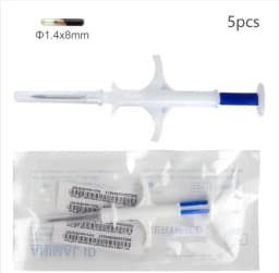 10/20pcs 134.2KHZ 2.12*12mm/1.4*8mm Microchip Animal RFID Tag With EM4305 Chip ISO11784/5 FDX-B For Fish Dog Cat Idetification