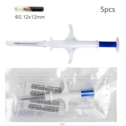 10/20pcs 134.2KHZ 2.12*12mm/1.4*8mm Microchip Animal RFID Tag With EM4305 Chip ISO11784/5 FDX-B For Fish Dog Cat Idetification