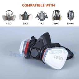 5N11 Dust Cotton Filter Paper 501 Holder For 3M 6001/6200/7502/6800 Chemical Spraying Painting Respirator Gas Mask Accessories