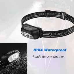 Portable Strong Light Headlamp LED Sensor Headlamp USB Rechargeable Head Flashlight Outdoor Camping Fishing Emergency Lantern