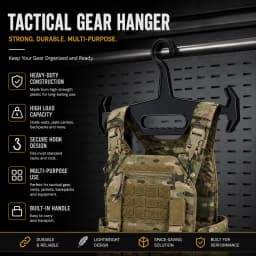 1pc Multifunctional Hanger Tactical Vest Display Hanger Military Fan Outdoor Training Thickened Non-Slip Plastic Hanger