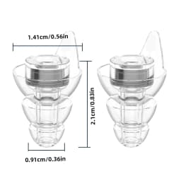 Silicone Earplugs High Fidelity with Storage Box for Concerts Musicians Motorcycles Noise Sensitivity Conditions and More