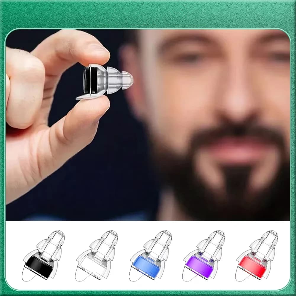 Silicone Earplugs High Fidelity with Storage Box for Concerts Musicians Motorcycles Noise Sensitivity Conditions and More