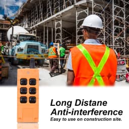 433Mhz Wireless 2/4/6 Button Industrial Remote Control Learning Code 1527 2000m Long Range Controller For Lamps Gate Door