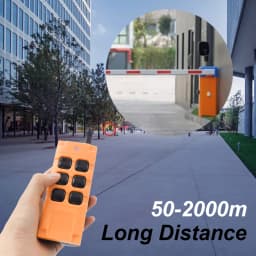 433Mhz Wireless 2/4/6 Button Industrial Remote Control Learning Code 1527 2000m Long Range Controller For Lamps Gate Door