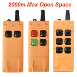 433Mhz Wireless 2/4/6 Button Industrial Remote Control Learning Code 1527 2000m Long Range Controller For Lamps Gate Door