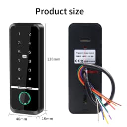 Support Tuya App Wifi Access Control System Kit Set Waterproof RFID EM Fingerprint Keypad+180Kg Electric Magnetic Strike Locks